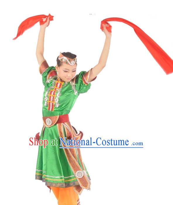 Custom Made Chinese Mongolian Dance Attire Costumes for Women