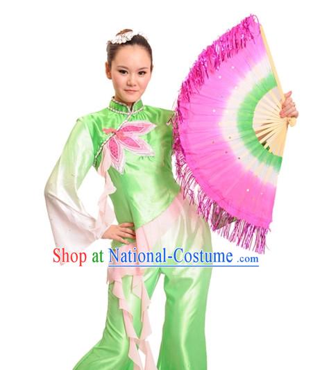 China Shop Chinese Fan Dancing Costumes Girl Dancewear for Women