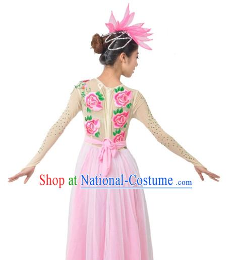 Custom Made Chinese Group Dance Costumes Team Dance Costumes for Women