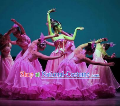 Custom Made Chinese Stage Performance Dance Costumes for Women