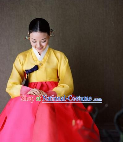 Korean Formal Dresses Costumes Hanboks Complete Set for Ladies