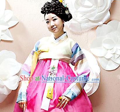 Korean Traditional Special Day Hanbok Dresses Complete Set for Women