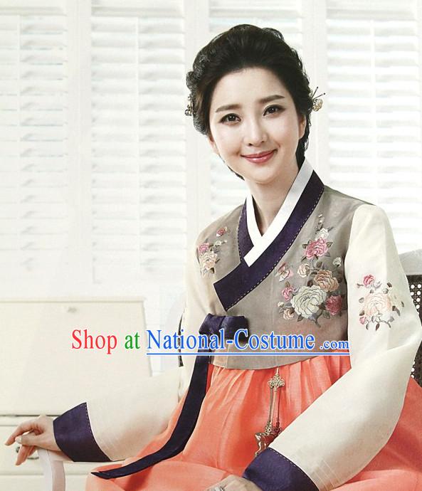 Korean Mother of the Bride Dresses Hanboks Complete Set