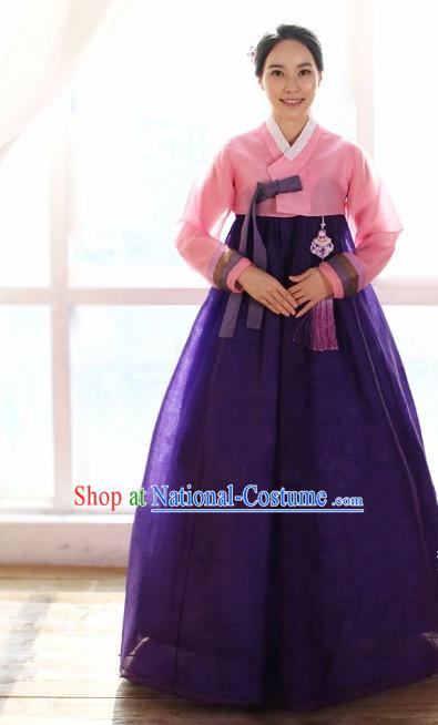 Long Sleeves South Korean Children Hanbok Clothing Dresses Complete Set