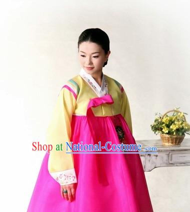 Traditional Korean Female Hanboks Outfit Complete Set