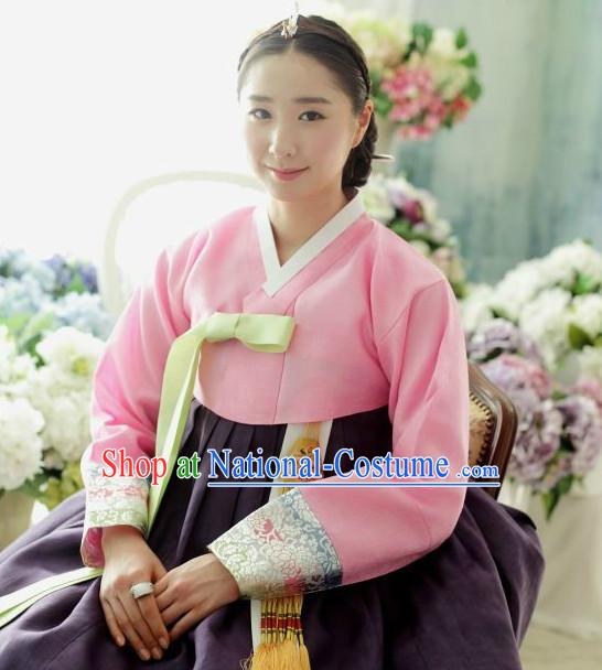 Traditional Korean Lady Hanbok Traditional Dresses Complete Set