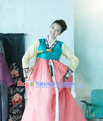 Korean Women Fashion Traditional Hanboks Costumes Complete Set