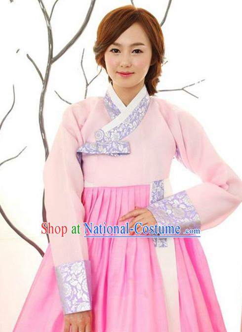 Korean Women Fashion Traditional Hanboks Wedding Costumes Complete Set