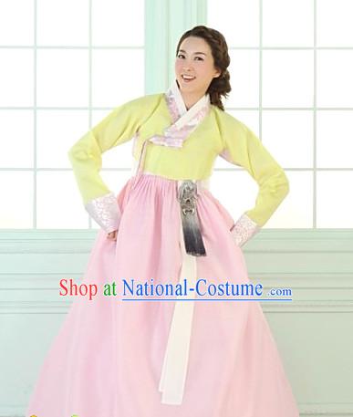 Korean Women Fashion Traditional Hanboks Wedding Costumes Complete Set