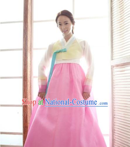 Korean Women Fashion Traditional Hanbok Wedding Dresses Complete Set