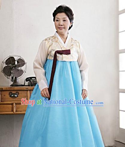 Korean Fashion Traditional Mother Dress Complete Set for Women