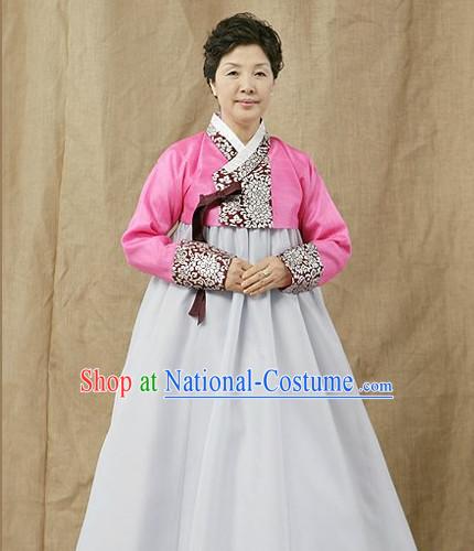 Korean Fashion Traditional Mother Dress Complete Set for Women