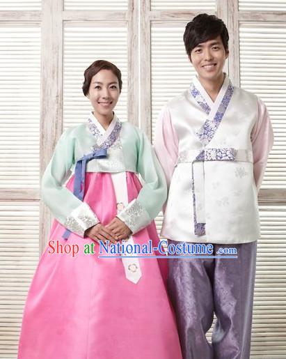 Korean Couple Hanbok Dresses 2 Sets