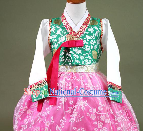 Top Korean Hanbok Birthday Ceremonial Dress Complete Set for Kids