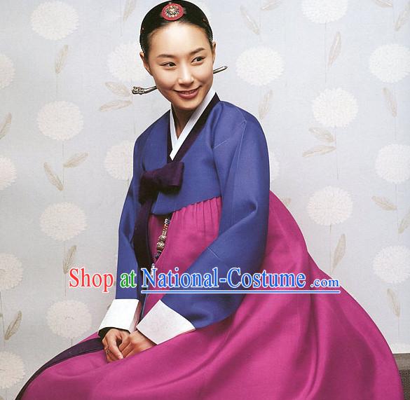 Top Korean Traditional Female Hanbok National Costumes Complete Set