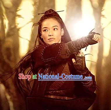 China Ancient Female Killer Swordswomen Film Costumes Complete Set for Women