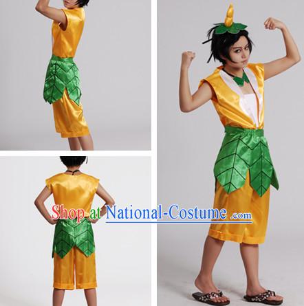 Chinese Cartoon Character Gourd Doll Costumes for Men or Kids