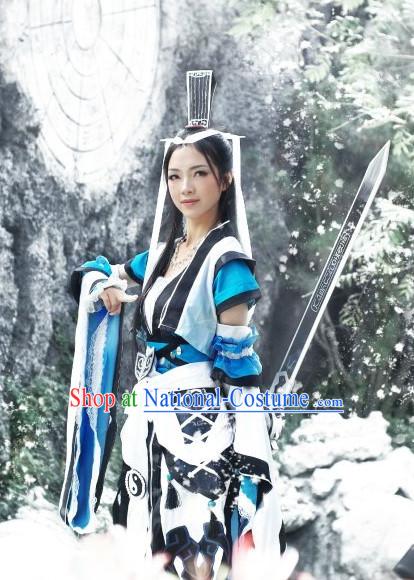 Chinese Costumes Traditional Clothing China Shop Female Fighter Cosplay Halloween Costumes