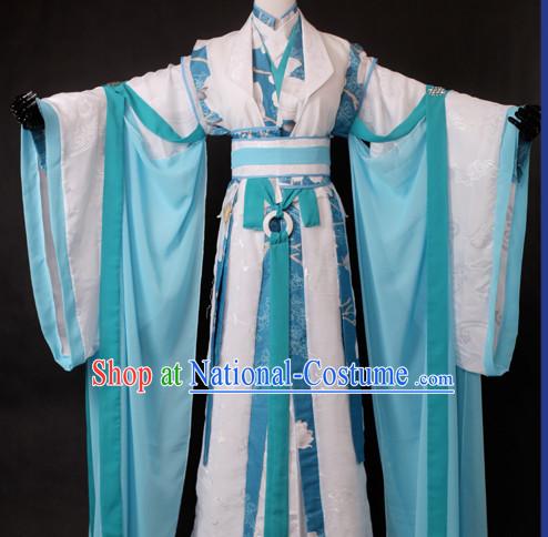 Chinese Male Teacher Halloween Costumes Hanfu Suits Outfits