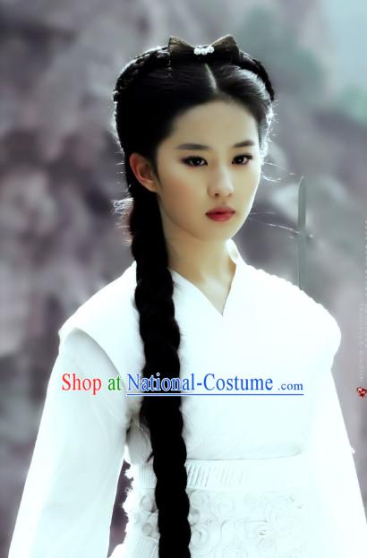 Chinese Traditional Style Female Long Black Wig