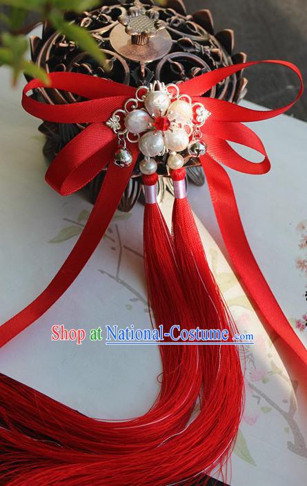 Chinese Traditional Red Hair Bands