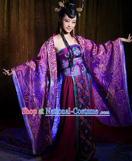 Chinese Empress Costumes Asian Fashion and Hair Jewelry Wig