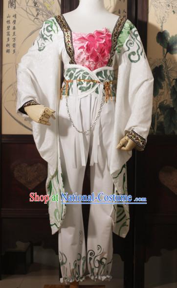 Chinese Costume Asian Fashion China Civilization Peony Halloween Costumes