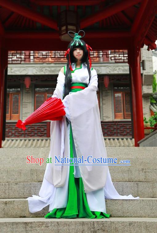 Asian Fashion Chinese Fairy Cosplay Costumes Complete Set for Women