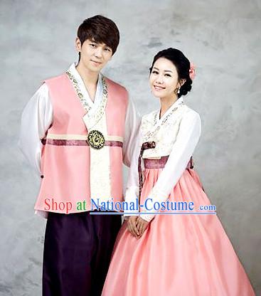 Korean Traditional Hanbok Formal Dresses Special Occasion Dresses for Couple