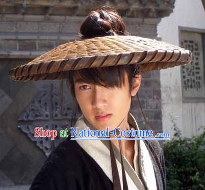 Asian Fashion Chinese Traditional Swordman Bamboo Hat