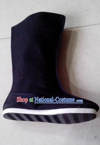 Handmade Asian China Stage Performance Traditional Black Boots online