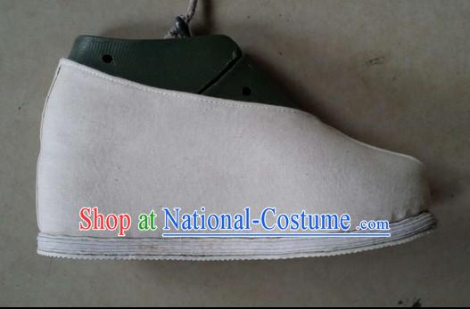 High Heel Handmade Chinese Traditional Ladies Fabric Shoes Footwear