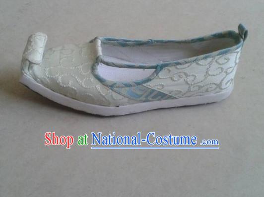 Handmade Chinese Traditional Hanfu Fabric Shoes Footwear