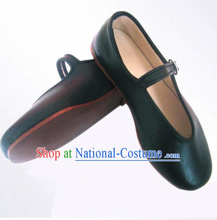 Handmade Chinese Traditional Leather Shoes Footwear