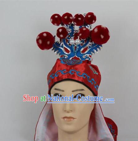 Oriental China Stage Performance Superhero General Hat