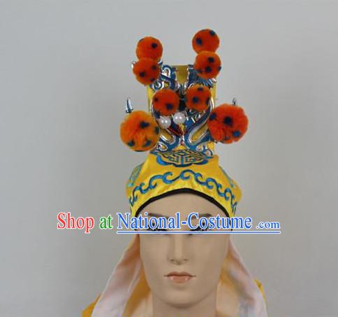 Oriental Chinese Beijing Opera Wu Sheng Character Hat