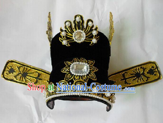 Chinese Traditional Peking Opera Black Official Hat