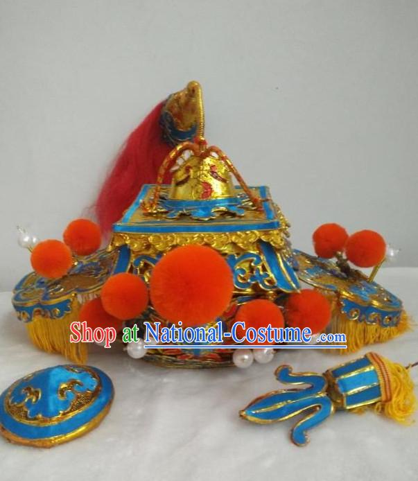 Chinese Traditional Opera Ethnic King Hat