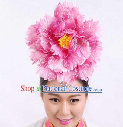 Chinese Classical Dance Big Peony Hair Decoration