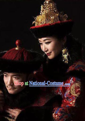 Chinese empress costumes qing dynasty manchu costume