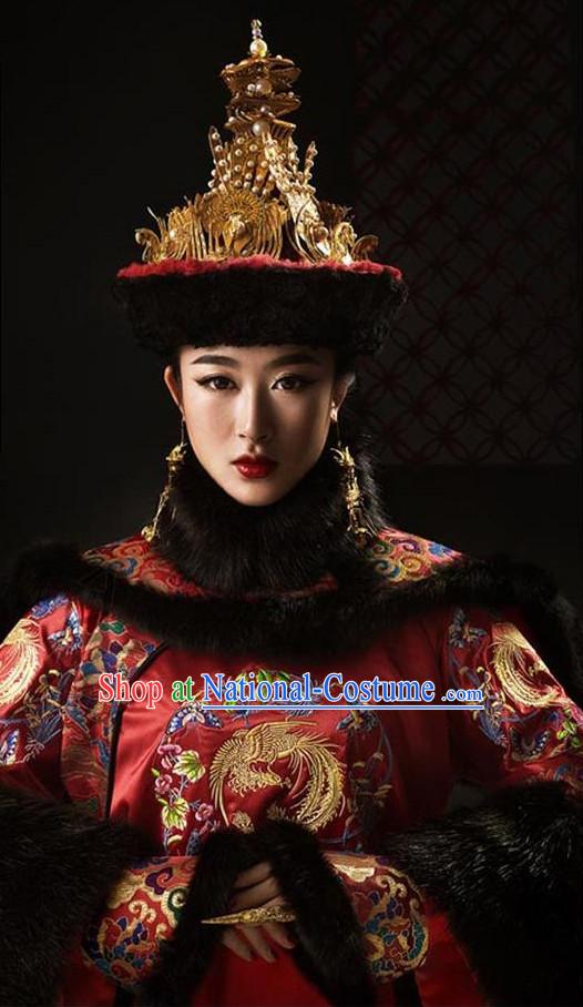 Chinese empress costumes qing dynasty manchu costume