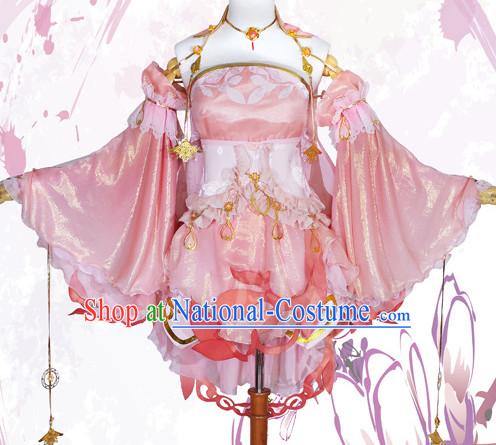 Asian Chinese Fashion Women Lovely Halloween Costumes Cosplay Costumes Plus Size Cosplay Costumes