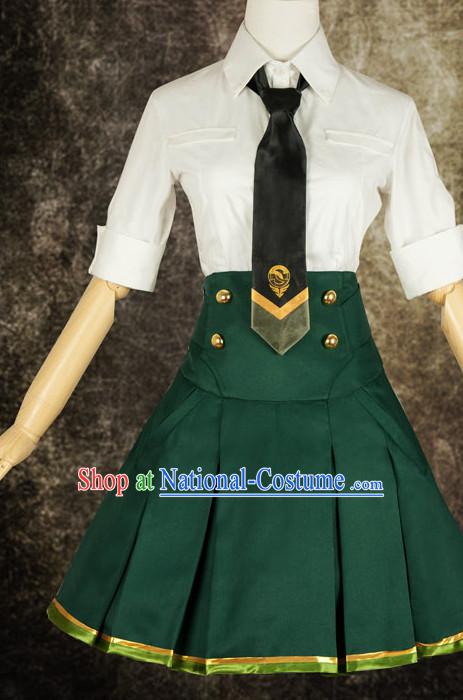 Asian Chinese Fashion Girls Students Halloween Costumes Cosplay Costumes Plus Size Cosplay Costumes