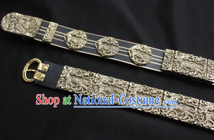 Chinese Ancient General Long Feather Belt