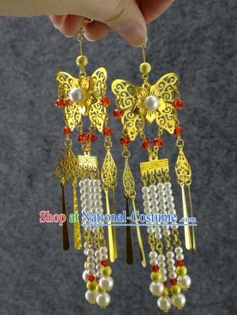 Chinese Traditional Handmade Butterfly Earrings