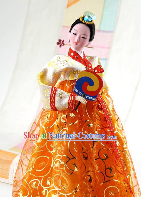 Korean Traditional Handmade Silk Figurine Arts