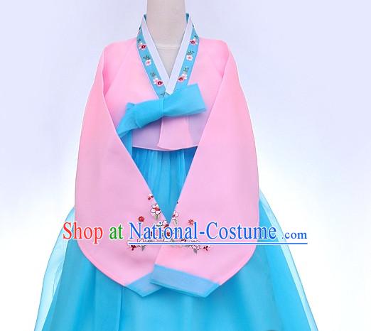 Top Korean Traditional Custom Made Dancing Hanbok Costumes Complete Set for Women