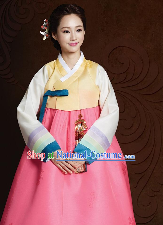 Top Korean Traditional Custom Made Hanbok Clothing Complete Set for Women