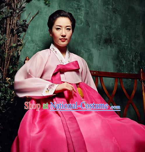 Traditional Korean Custom Made Dangui Hanbok Clothing Complete Set for Women