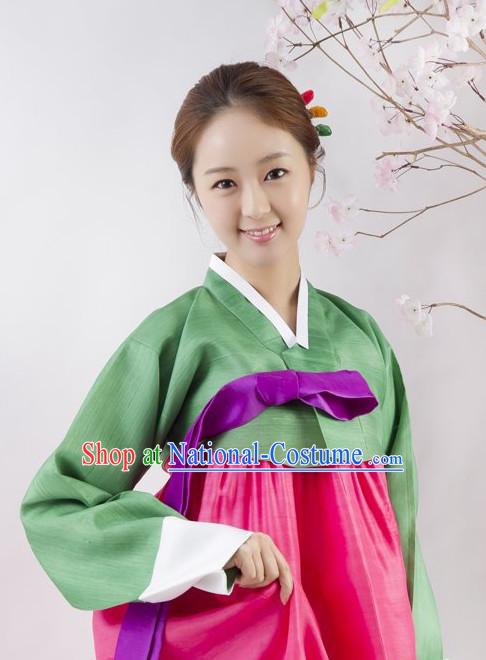 Traditional Korean Custom Made Hanbok Clothes Complete Set for Girls